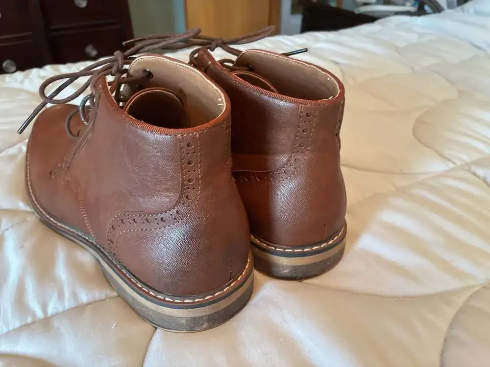 Steve Madden M-Yelton Men's Brogue Detail Chukka Boots Sz 10.5 A653